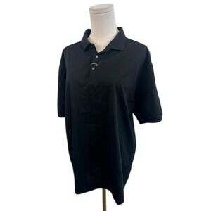 Barabas Black Men's Shirt Greek Crystal Key Trim Short Sleeve Size 2XL